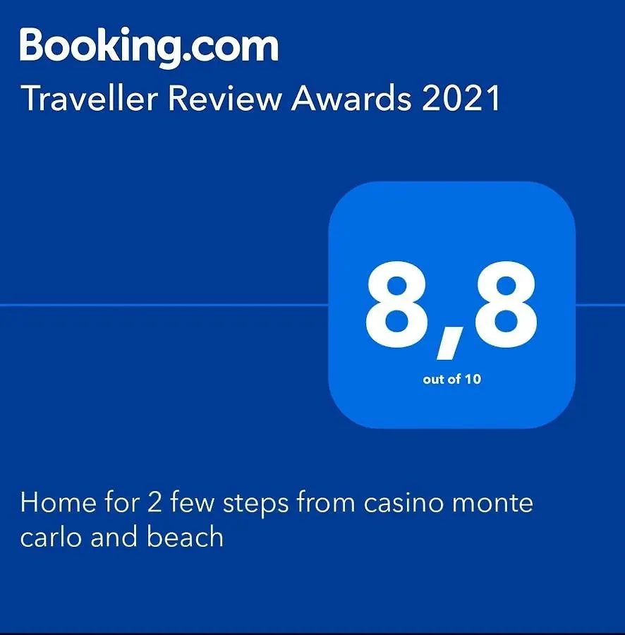 Home For 2 Few Steps From Casino Monte Carlo And Beach Beausoleil Lägenhet
